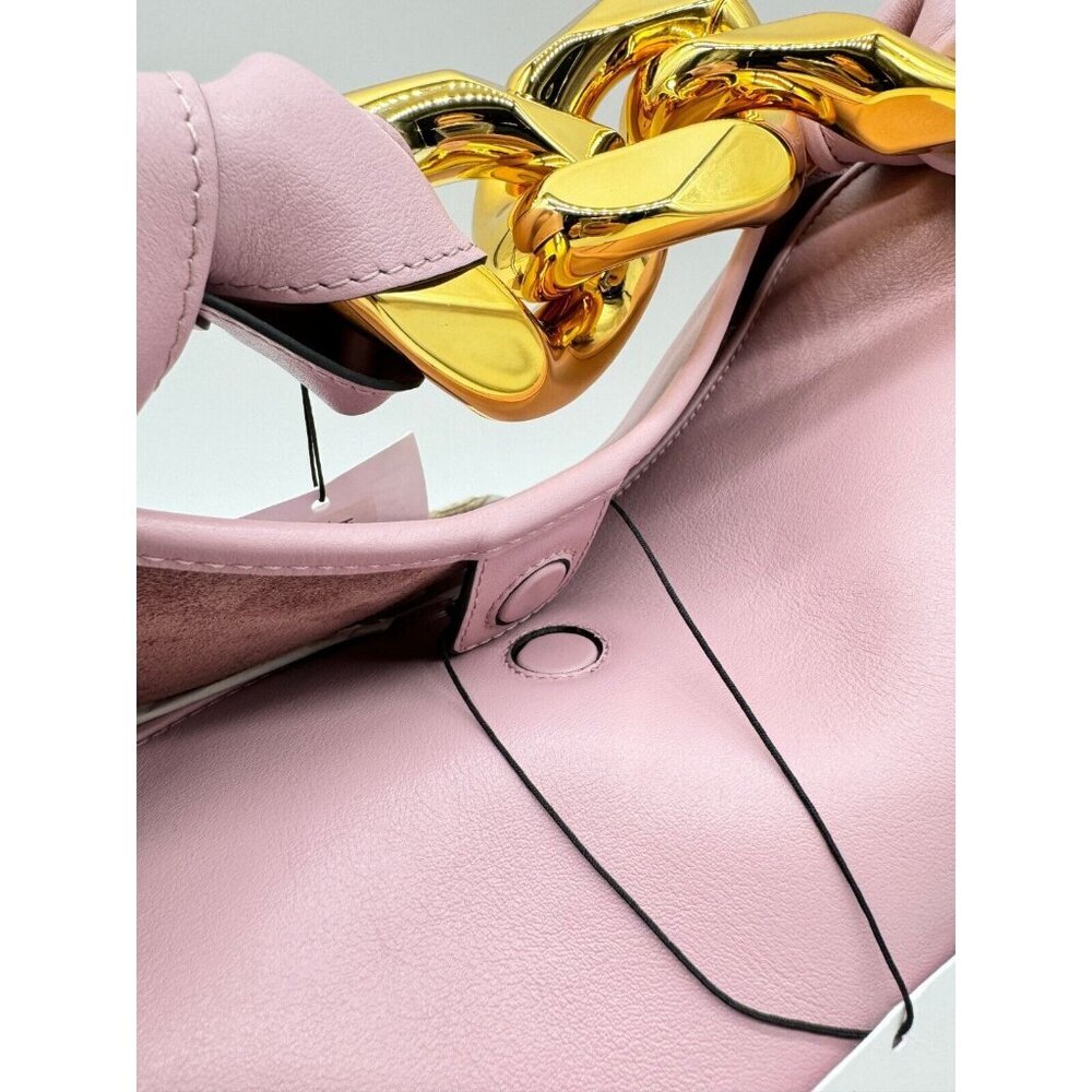 Jw Anderson Medium Leather Chain hobo bag - Pale Pink - Picture 4 of 16